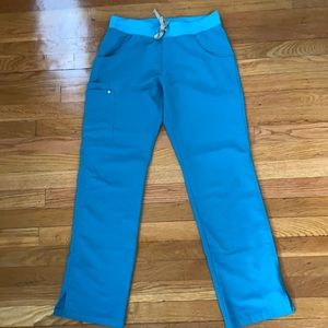 Figs Kade Scrub Bottom-Teal